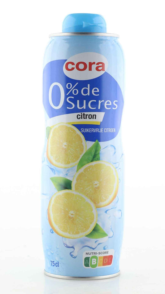 Cora Sirup Zitrone 0% Zucker 0,75L