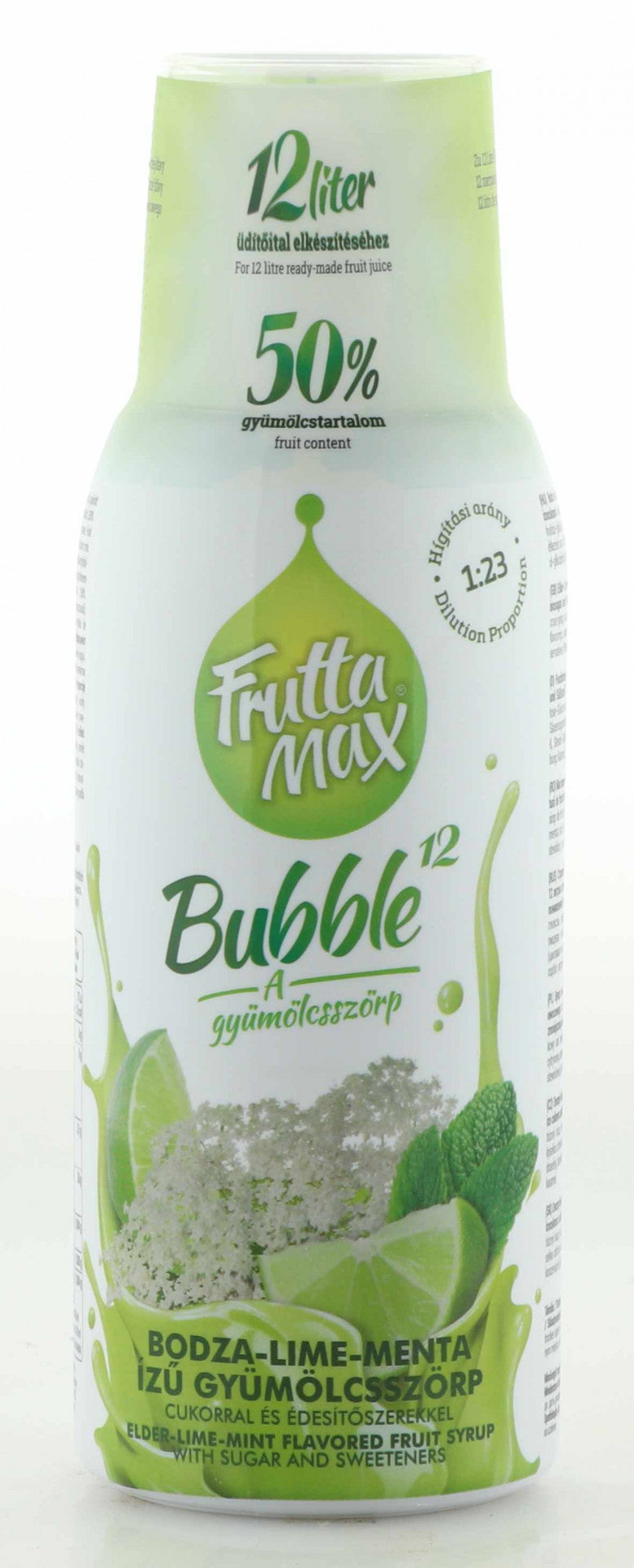 Frutta Max Bubble Holunderblüten- Limetten- & Minz Sirup
