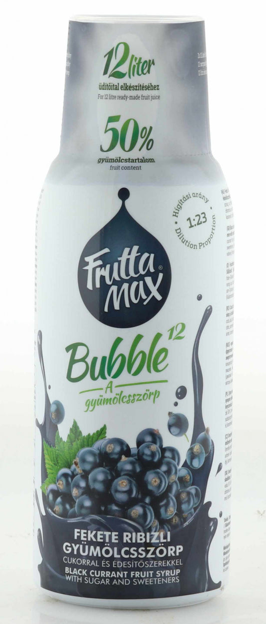 Frutta Max Bubble schwarze Johannisbeeren Sirup