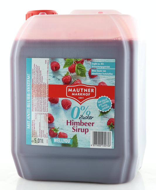 Mautner Markhof 0% Zucker Sirup Himbeere 5L