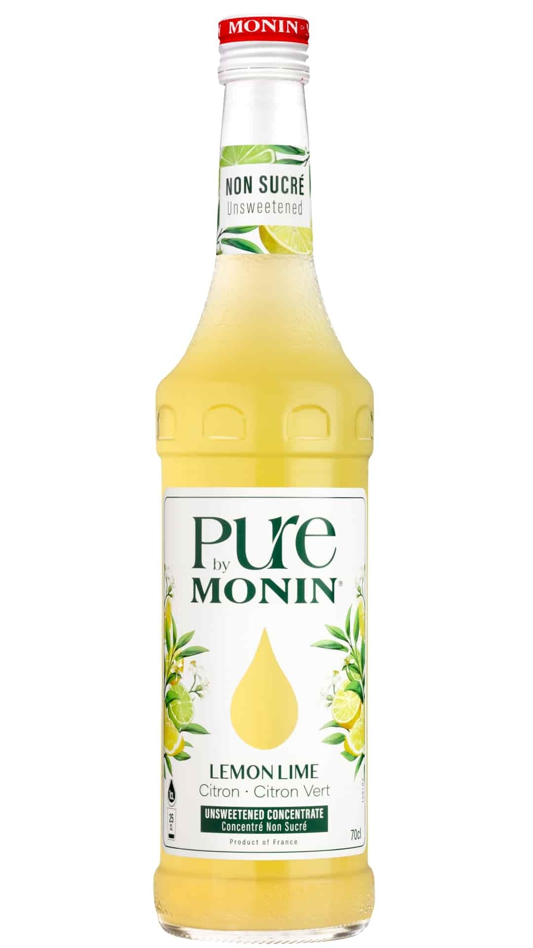 Monin Pure Zitrone-Limette Konzentrat ohne Zuckerzusatz 0,7L