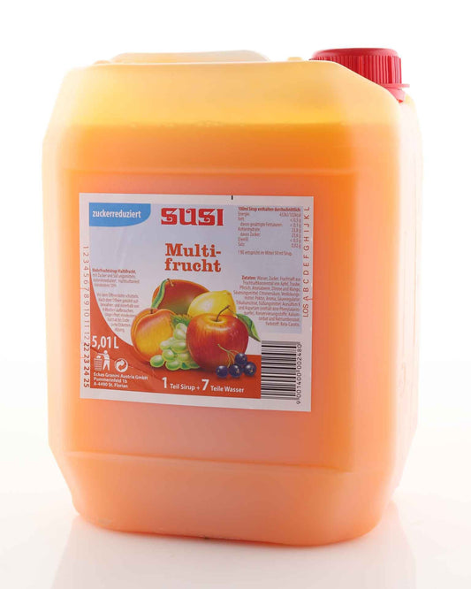 Susi Fruchtsirup Multifrucht zuckerreduziert